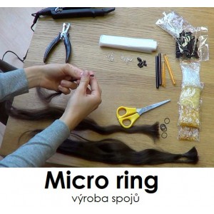 Kurzy prodlužování vlasů - Video kurz výroba spojů micro ring