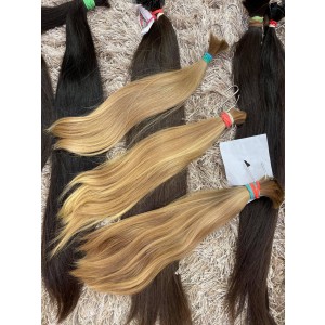 Blond panenské vlasy i odbarvené - české středoevropské vlasy světlé 121