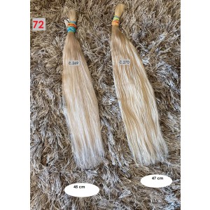 Blond panenské vlasy i odbarvené - extra blond bílé odbarvené (č.72)