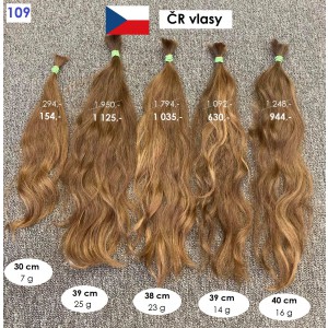 České vlasy- vlnité a kudrnaté - České vlasy - středoevropské vlasy (109)