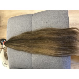 Středoevropské vlasy české - č.6 váha 50g délka 65cm- Čokoládově hnědé vlasy