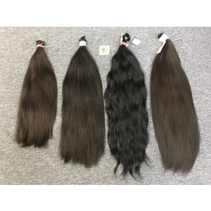 Středoevropské vlasy české - č.5-4 váha 50g délka 38cm- Tmavěhnědé hnědé vlasy