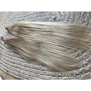 Blond panenské vlasy i odbarvené - 50g 55cm VIP české vlasy - středoevropské vlasy (34)