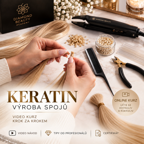 Kurzy prodlužování vlasů - Video kurz výroba spojů keratin