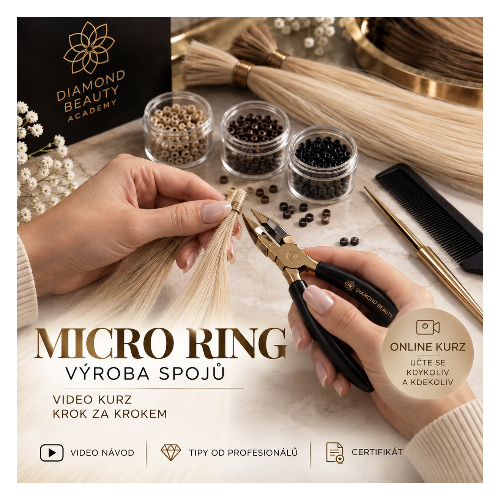 Kurzy prodlužování vlasů - Video kurz výroba spojů micro ring