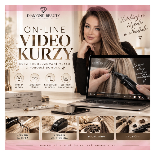 Kurzy prodlužování vlasů - Video kurz 4 metody- starší verze