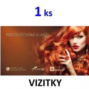 Propagační materiály - VLASY vizitka 1 ks
