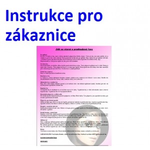 Propagační materiály - Instrukce pro zákaznice 1 ks