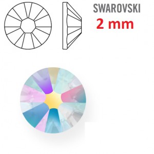 Kamínek na zuby a řasy - 1 ks kamínek na zuby Swarovski duhový 2 mm