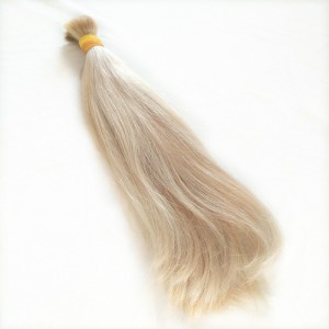 Blond panenské vlasy i odbarvené - VIP české panenské vlasy 40 - 45 cm / 108g - surový cop