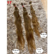 71g 50-60cm České vlasy - středoevropské vlasy (17) pouze všechny tři dohromady