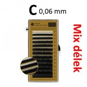 C nano řasy  MIX délek 0,06 mm