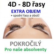 Kurz VOLUME | extra objem 4D - 8D + spodní řasy a obočí pro naše absolventy