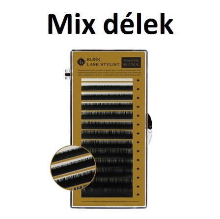 Mix délek řasy