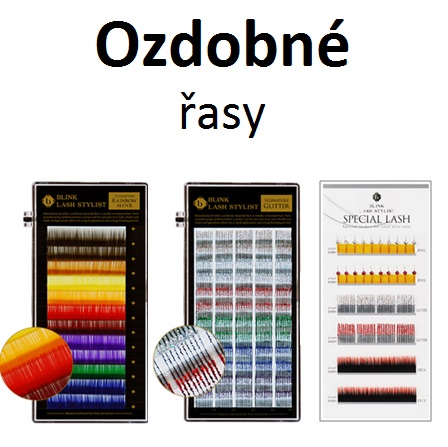 Ozdobné, glitrové, barevné, šperkové